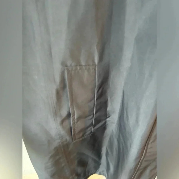 Lands' End Black Trench Coat - Picture 4 of 11